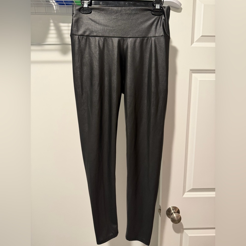 SHEIN Shiny Black Leggings
